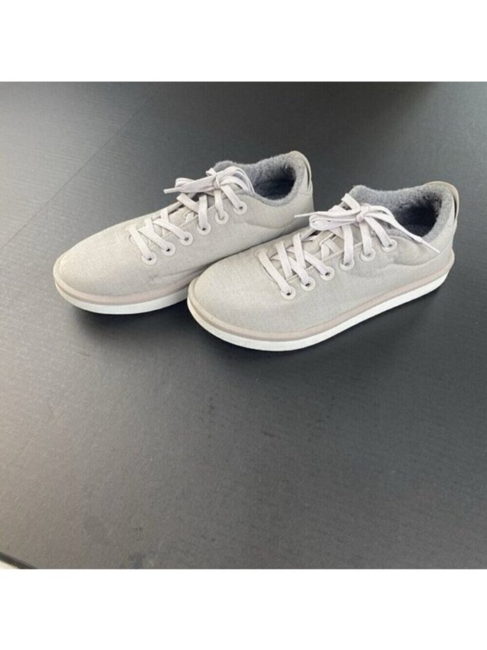Allbirds Shoe Women’s Size 8 Wool Piper Woven Sneaker Lace  Canvas Comfort Used